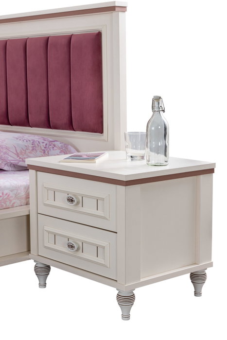 Hanah Home Ezgi Mesita de Noche Crema Claro Hanah Home Ezgi Mesita de Noche Crema Claro